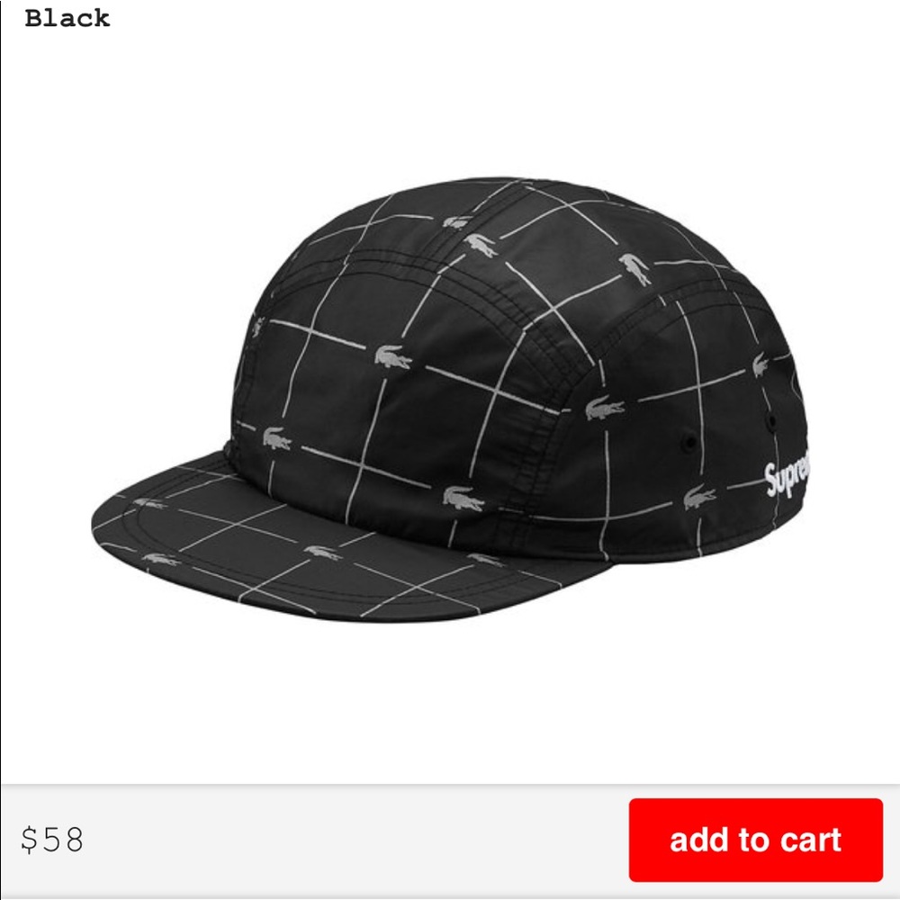 SUPREME X LACOSTE HAT